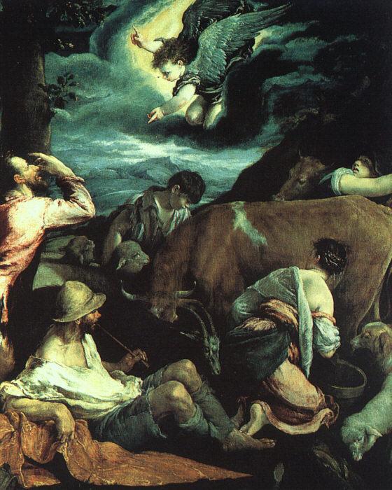 BASSANO, Jacopo The Annunciation to the Shepherds oil painting picture
